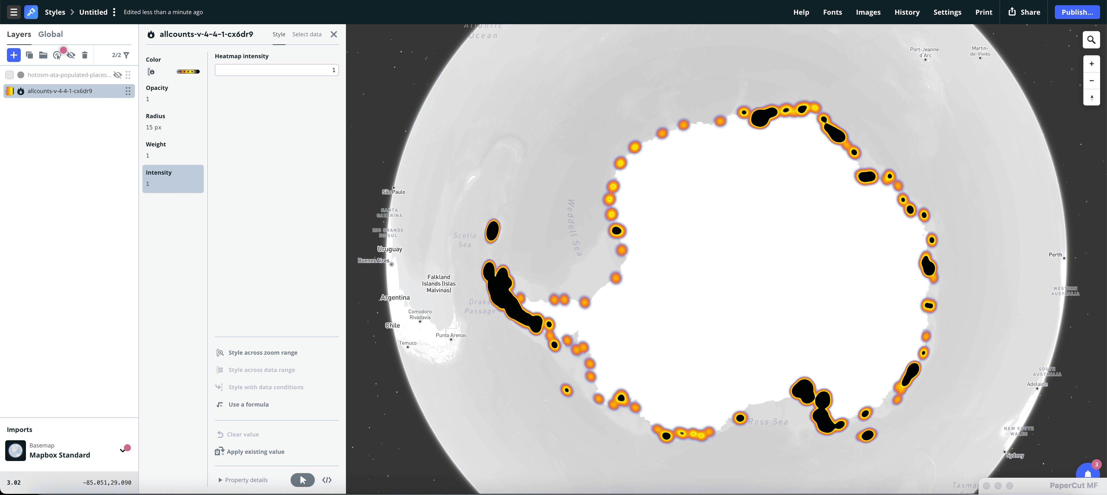 Bivariate Map Experiment